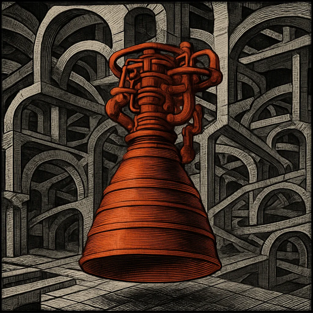 Cover art for 3D printing a rocket engine in one piece