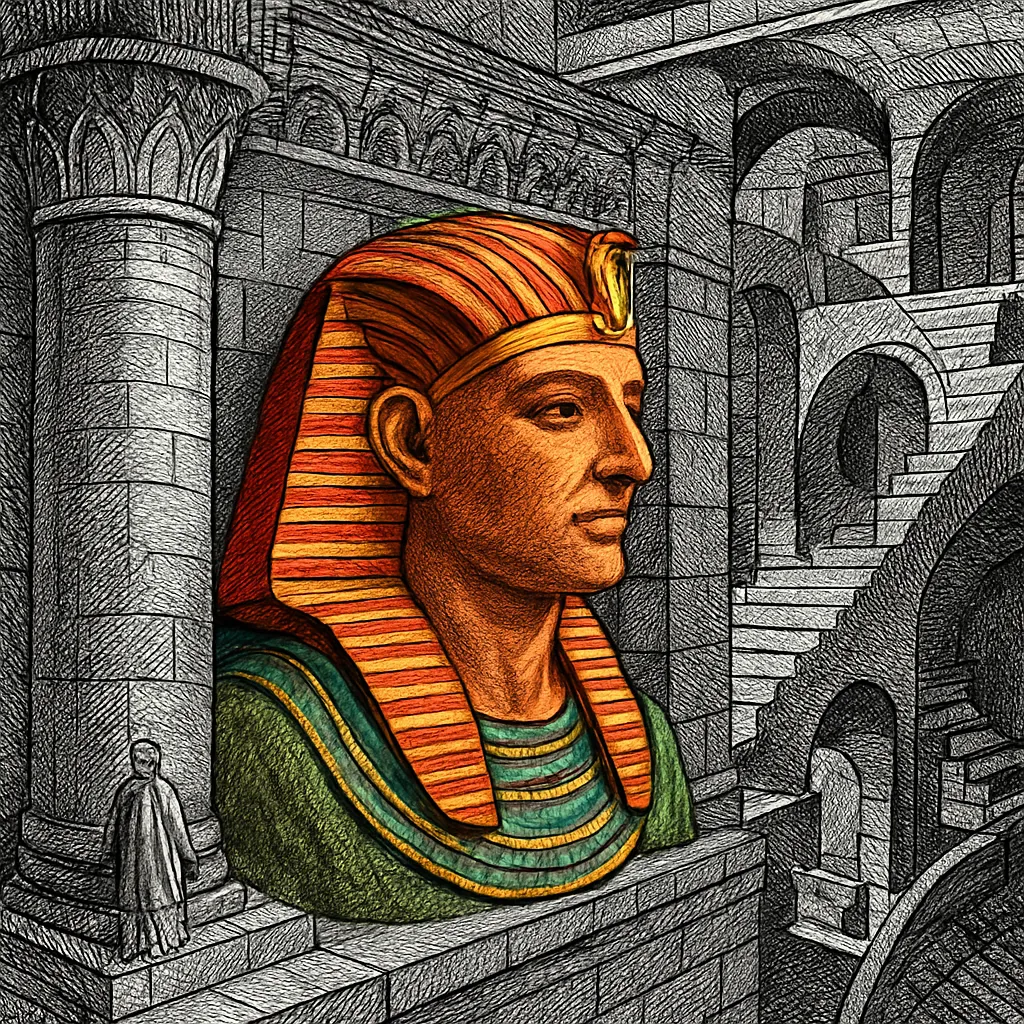 Cover art for A Roman emperor posing as an Egyptian pharaoh