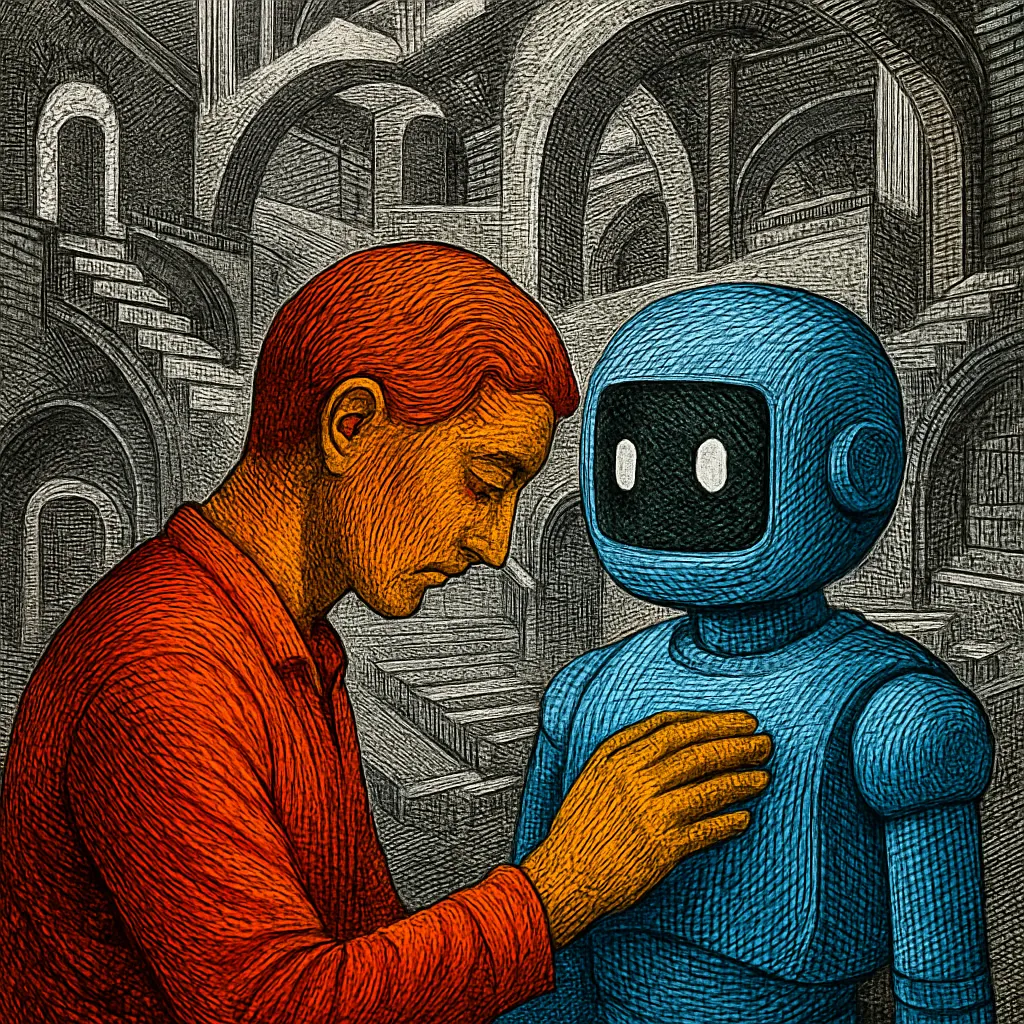 Cover art for Grieving a chatbot like a real person