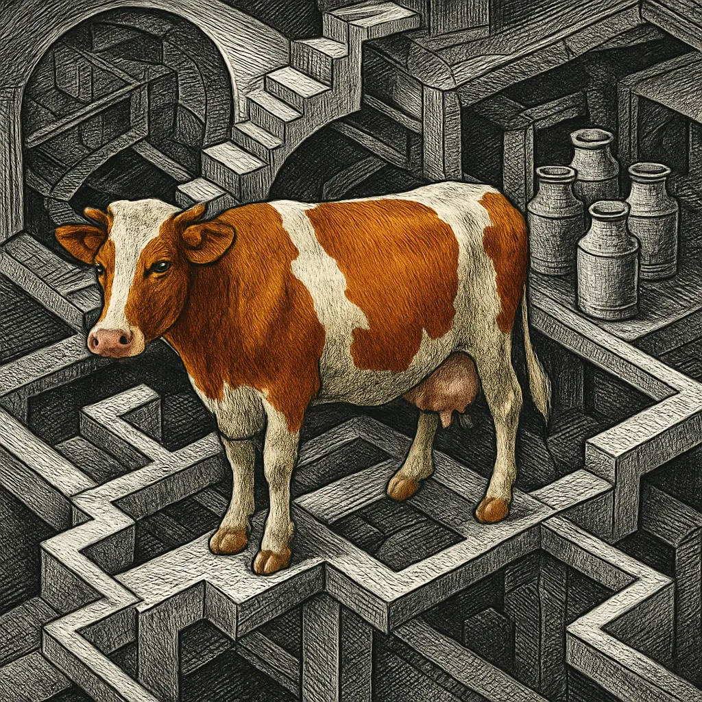 Cover art for How a cow's body turns grass into milk