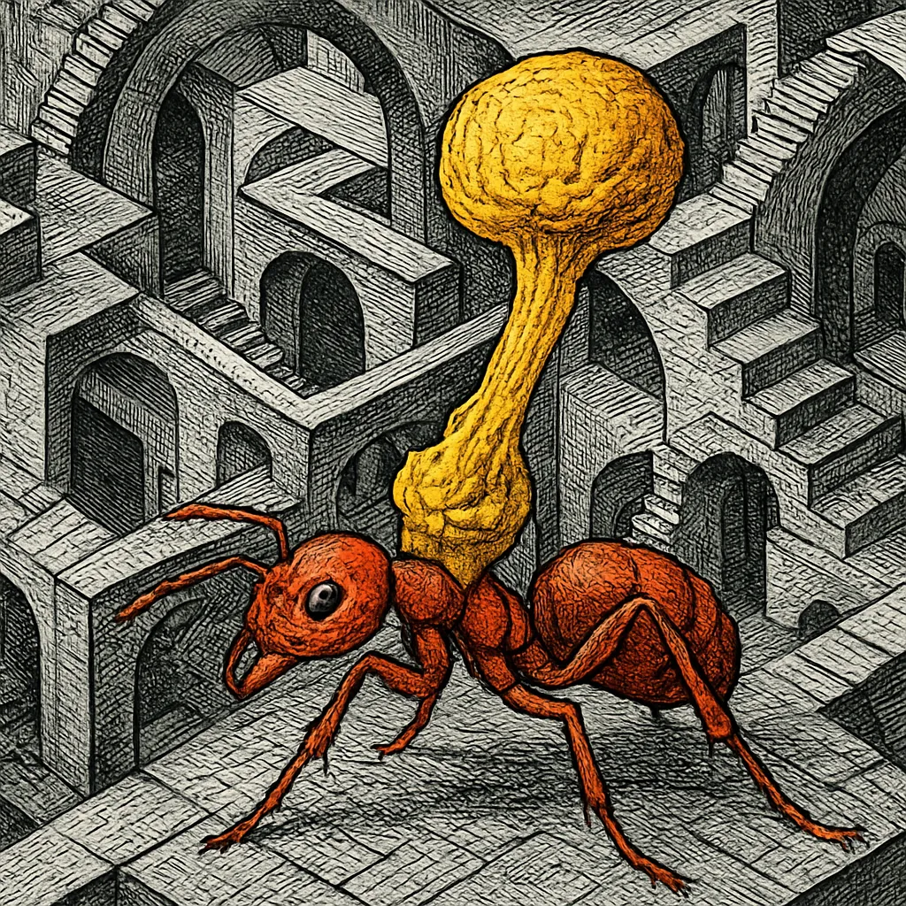 Cover art for How a fungus turns ants into biological puppets