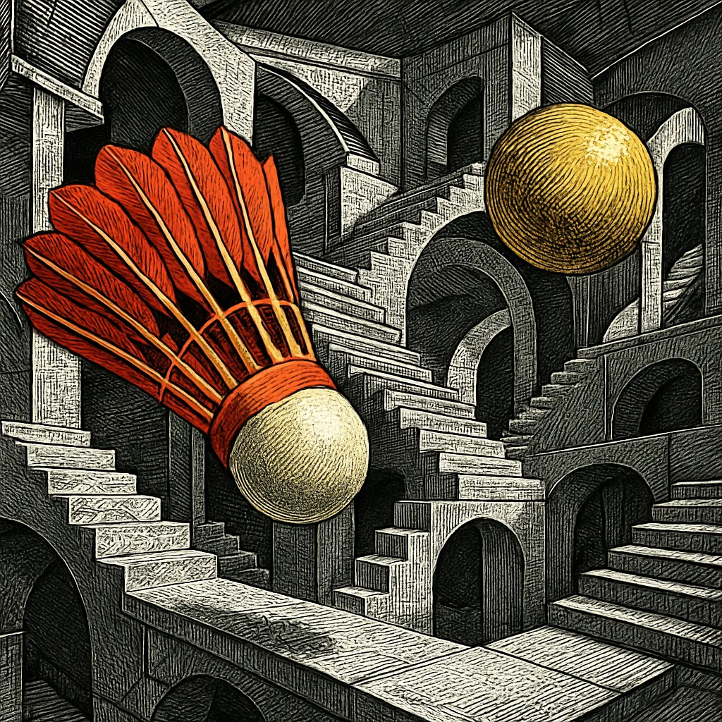 Cover art for How a shuttlecock flies differently from a ball