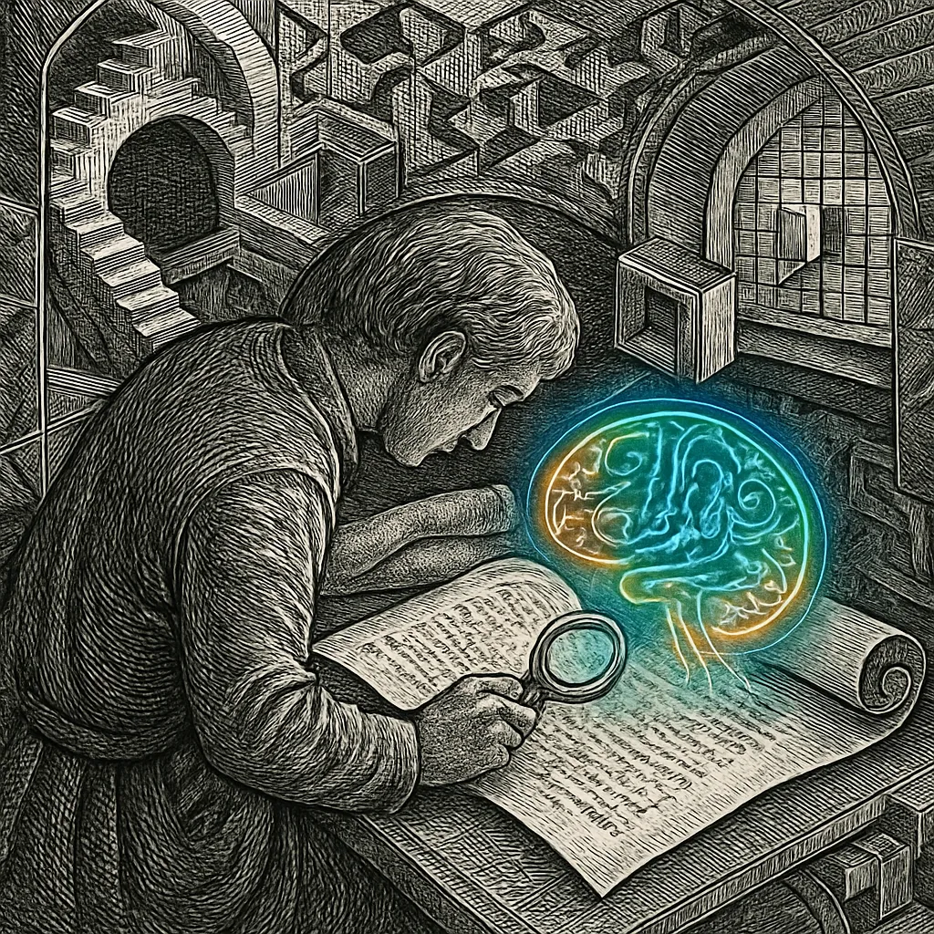 Cover art for How AI reads ancient texts charred or too fragile to open