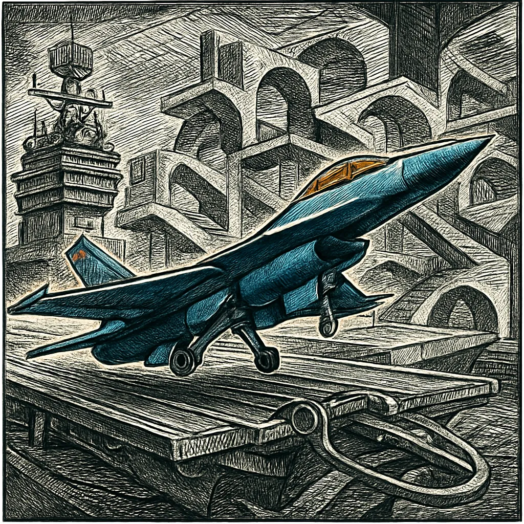 Cover art for How aircraft carriers launch and catch fighter jets