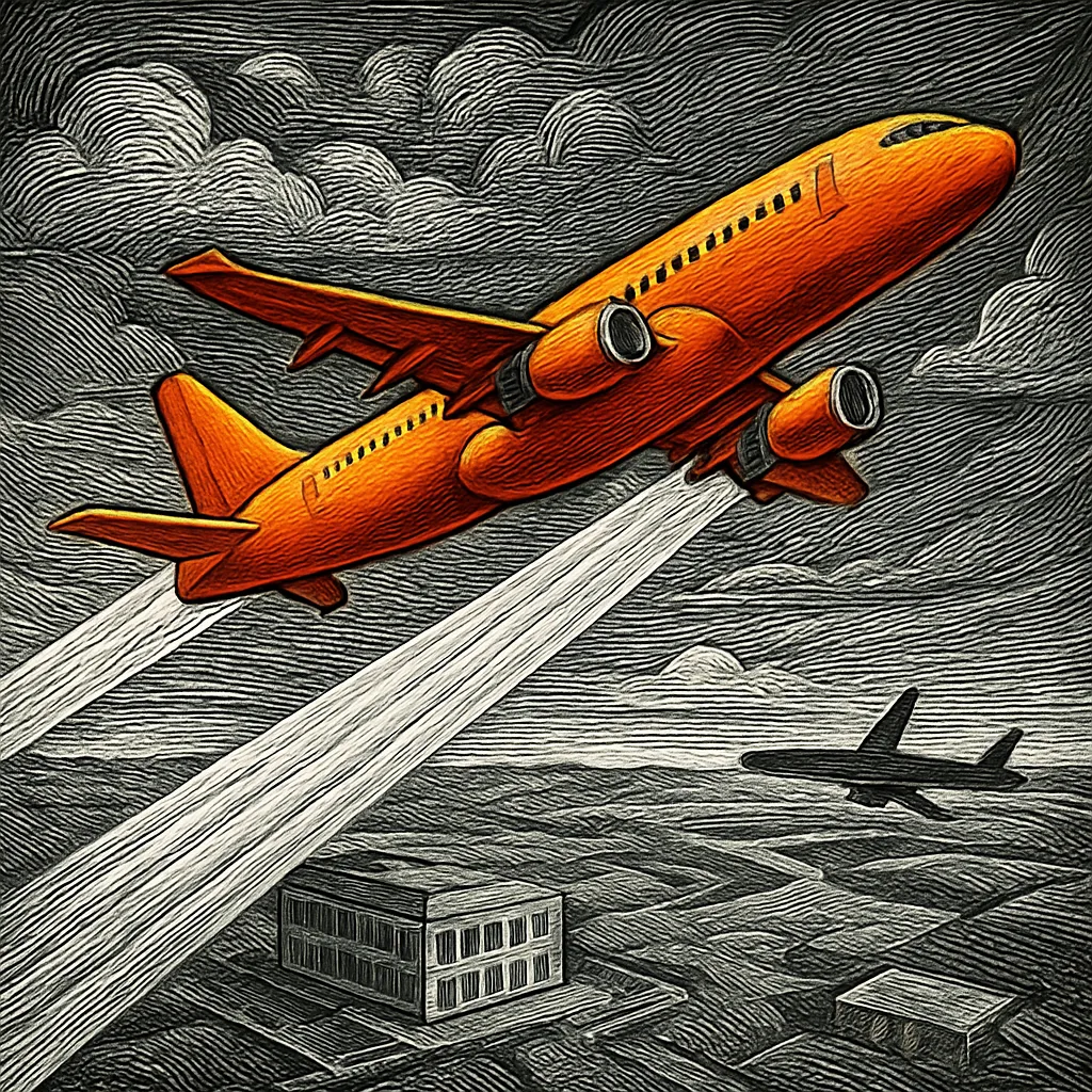 Cover art for How airplanes create temporary clouds in the sky