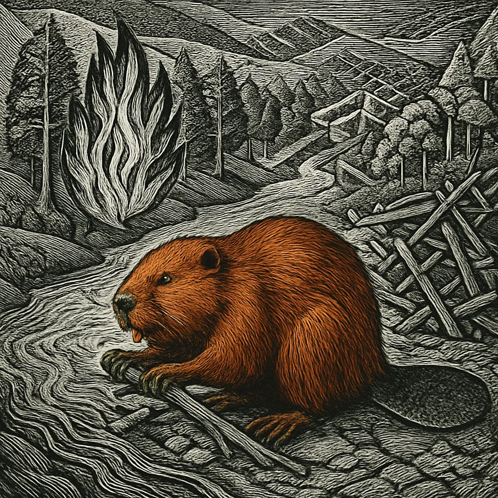 Cover art for How beavers serve as a weapon against wildfires