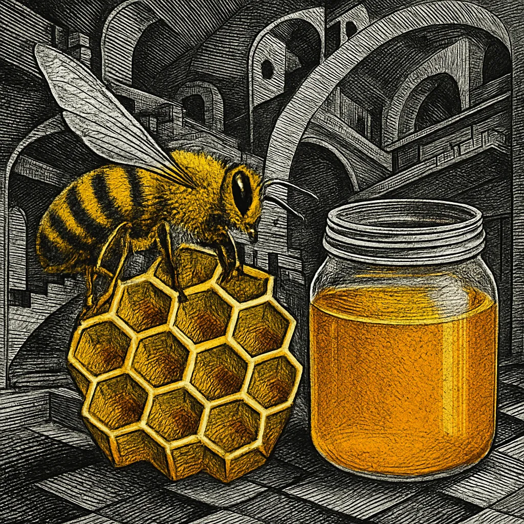 Cover art for How bees turn nectar into honey that never spoils