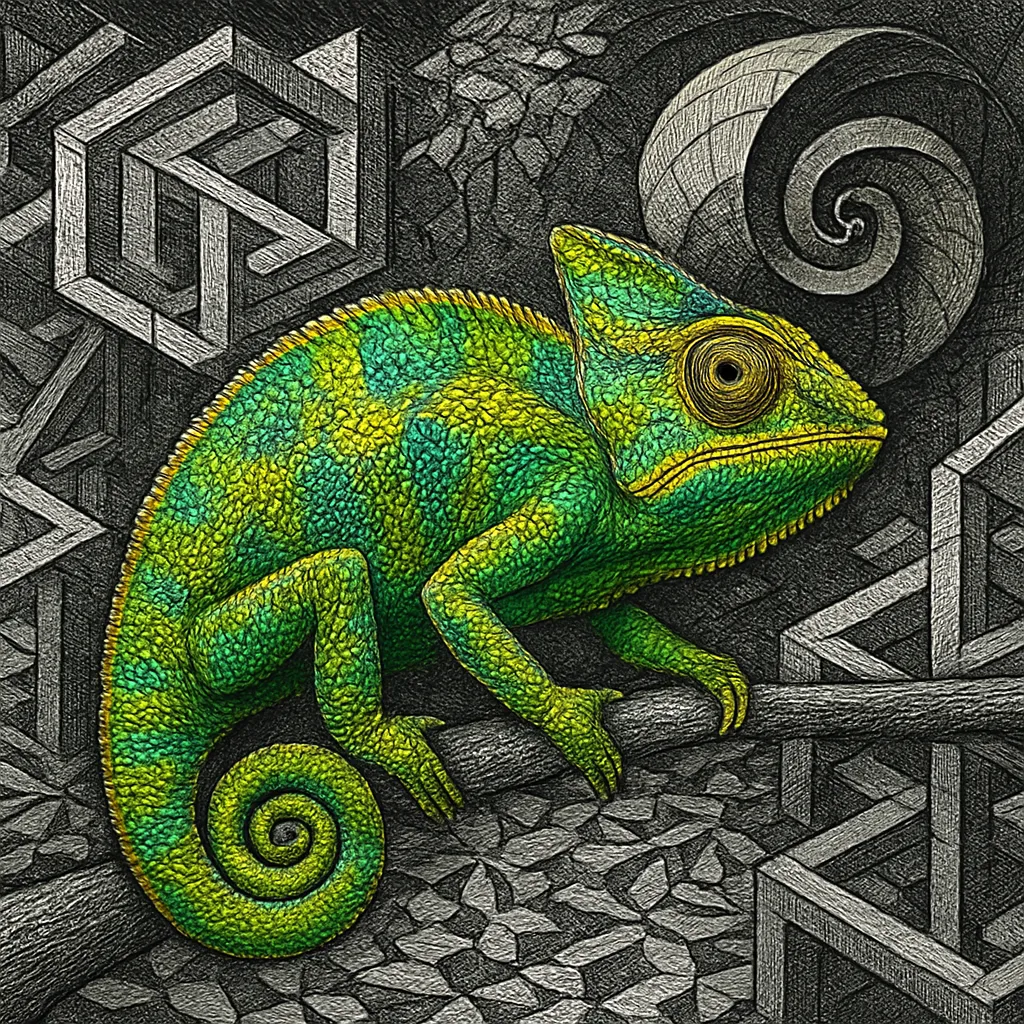 Cover art for How chameleons change color using skin crystals