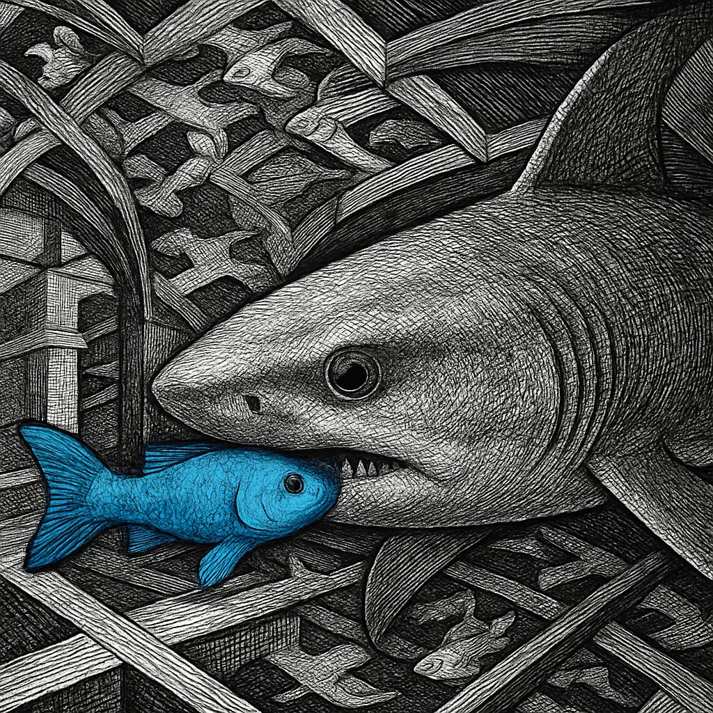 Cover art for How cleaner fish safely groom large predators
