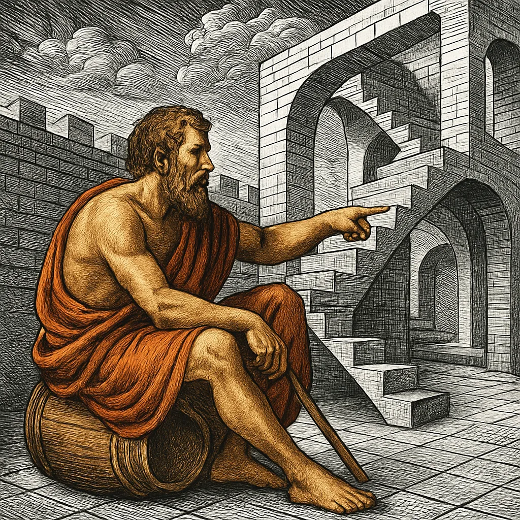 Cover art for How Diogenes mocked society's idea of success