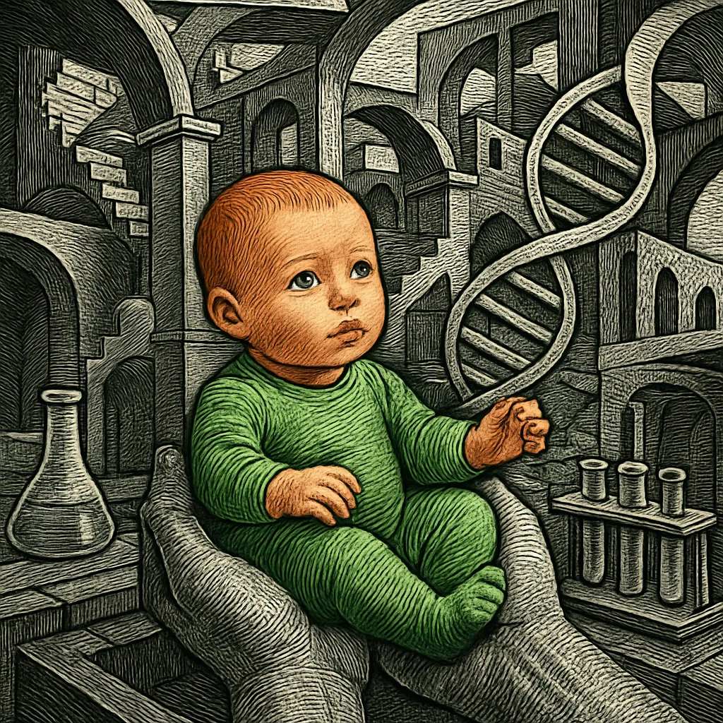 Cover art for How doctors built a custom CRISPR tool for one baby