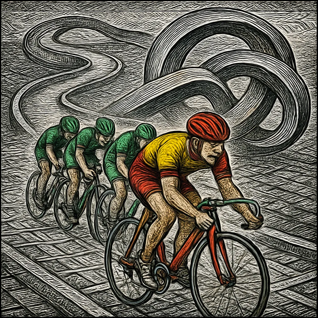 Cover art for How drafting cuts air resistance for racers