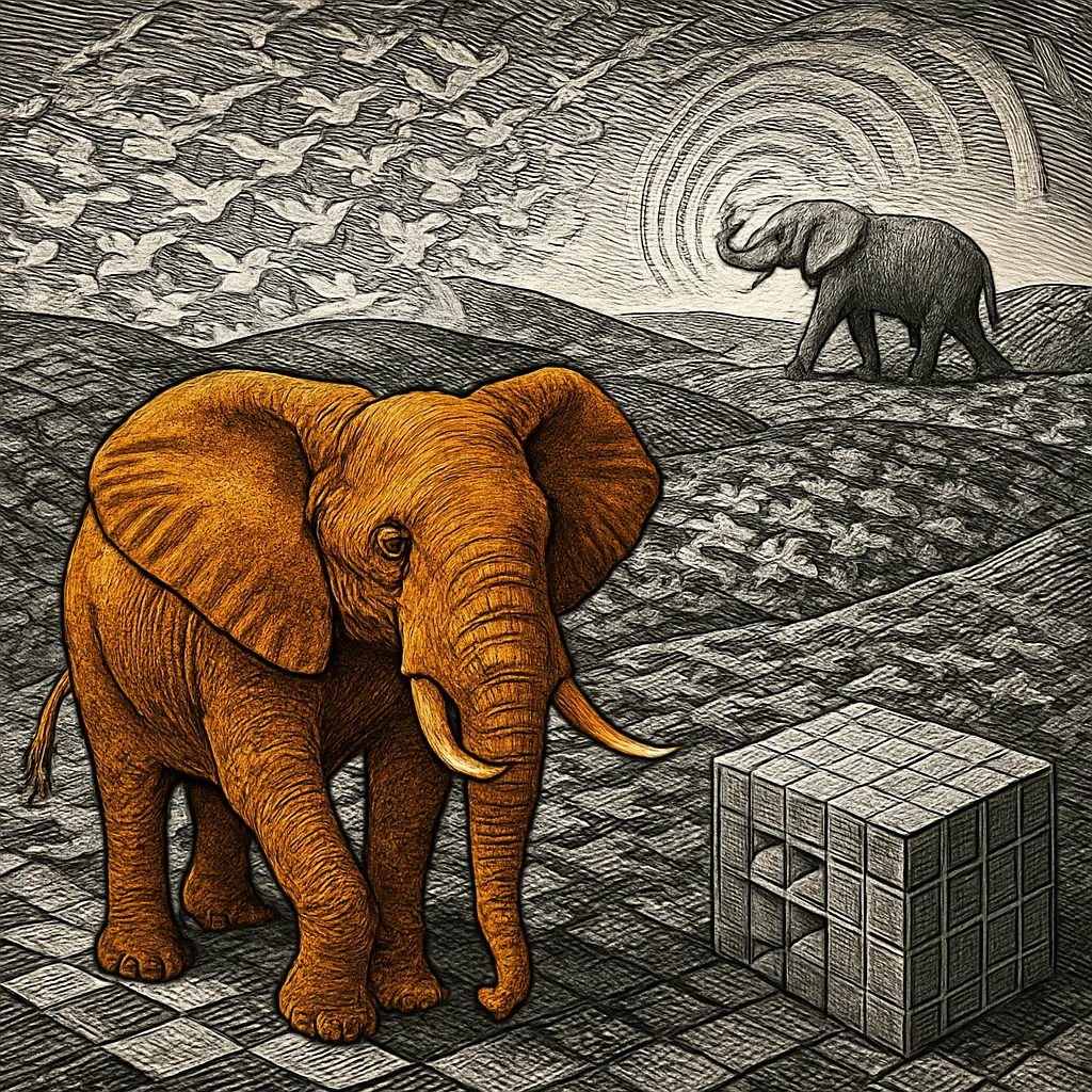 Cover art for How elephants talk across miles using low rumbles