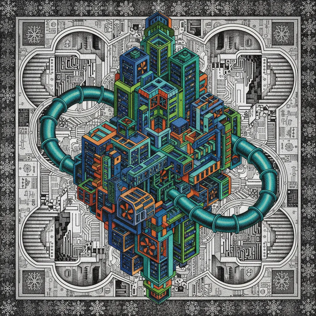 Cover art for How engineers cool giant data centers