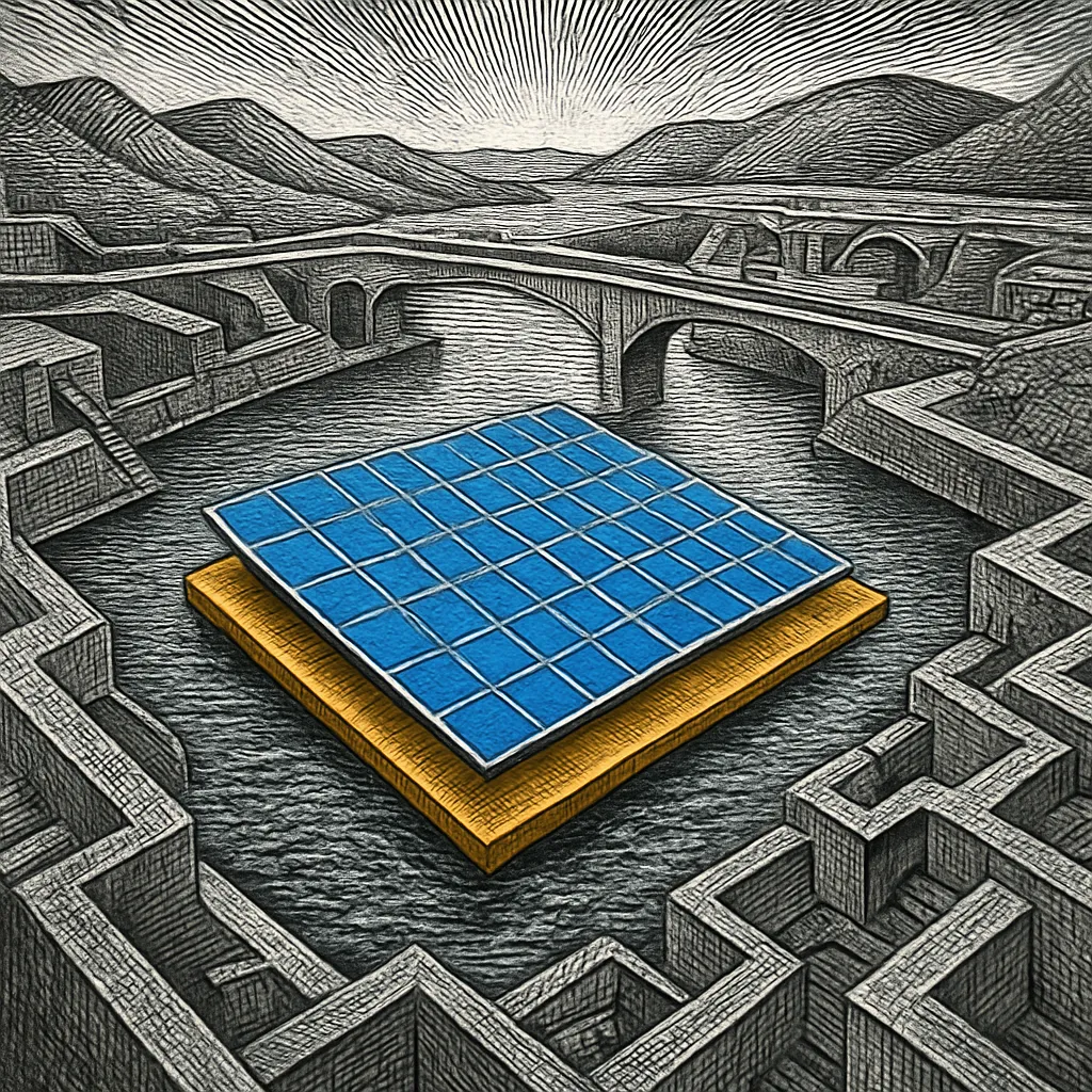 Cover art for How floating solar farms generate power on reservoirs