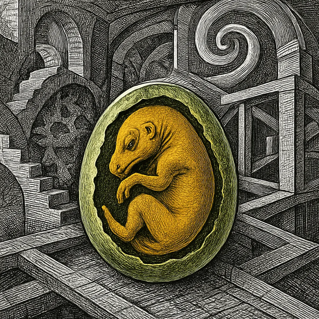 Cover art for How fossil embryos prove mammal ancestors laid eggs