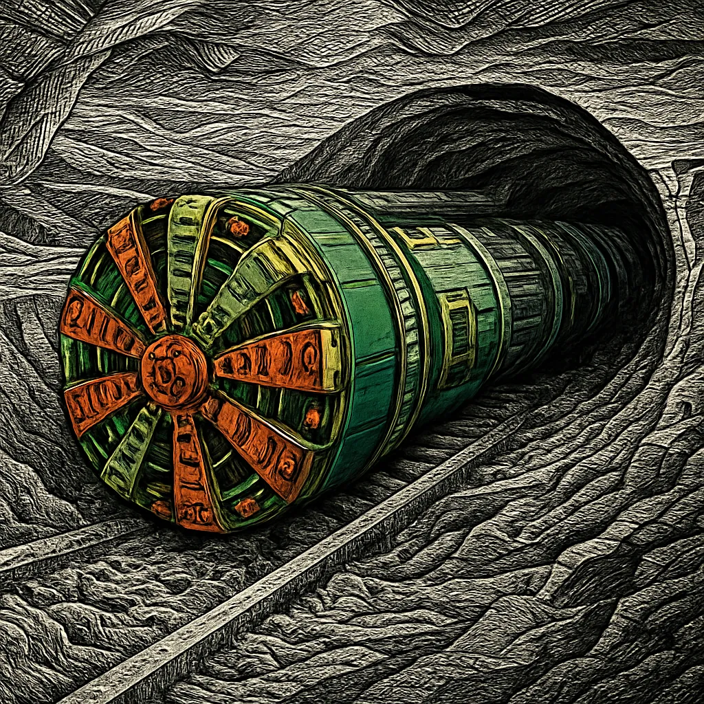 Cover art for How giant tunnel-boring machines dig through changing soil