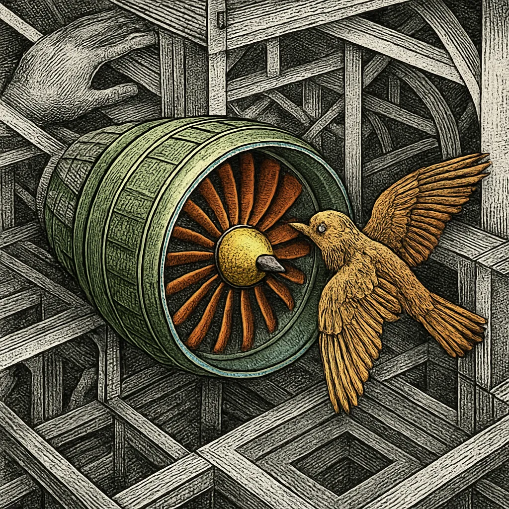 Cover art for How jet engines are built to survive bird strikes