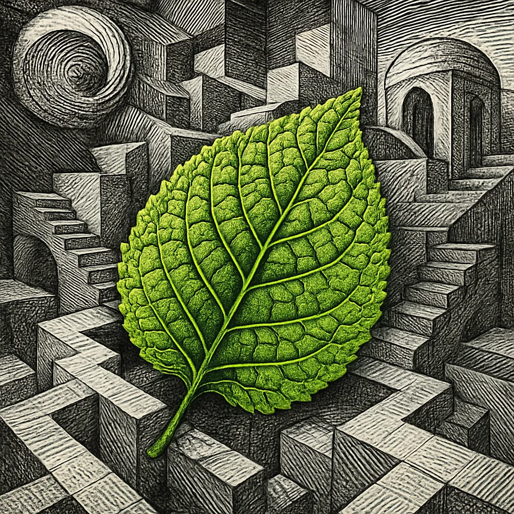 Cover art for How leaves arrange cells in perfect geometric patterns