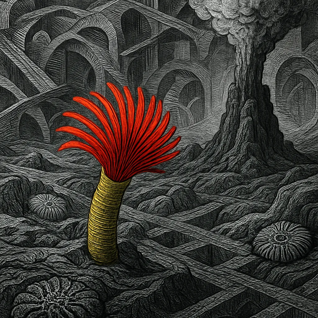 Cover art for How life thrives at deep-sea vents without sunlight