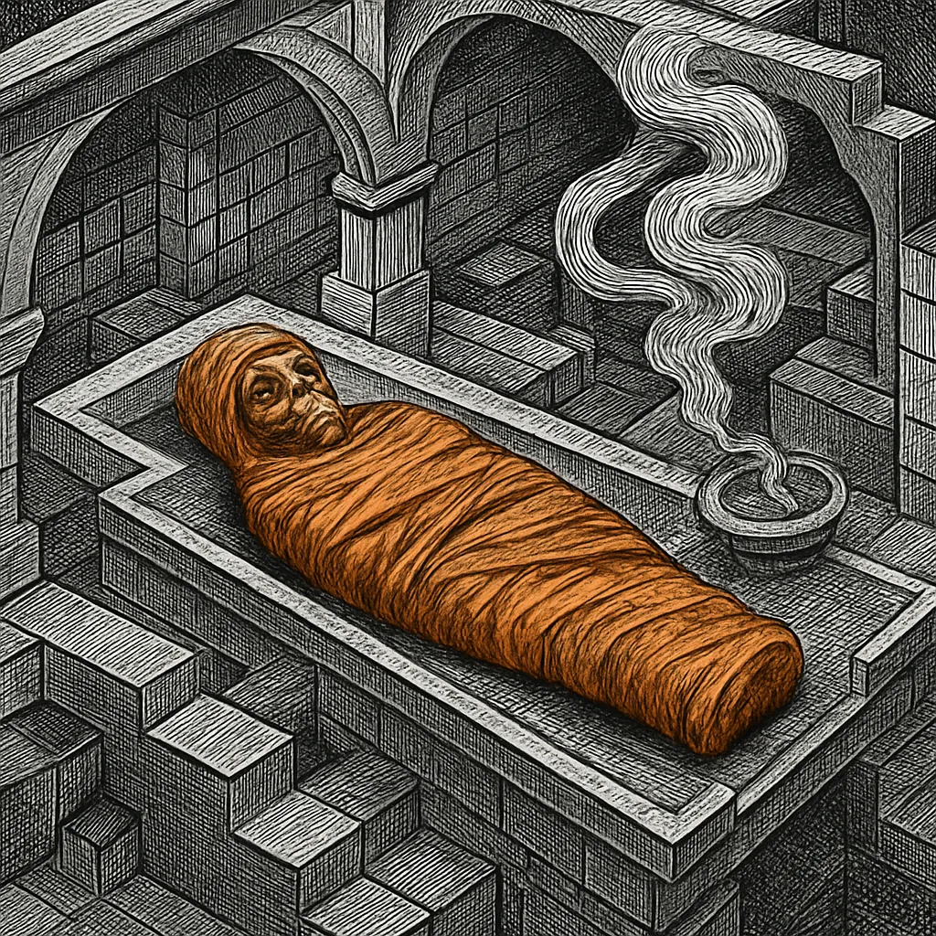 Cover art for How people smoke-dried the world's oldest mummies