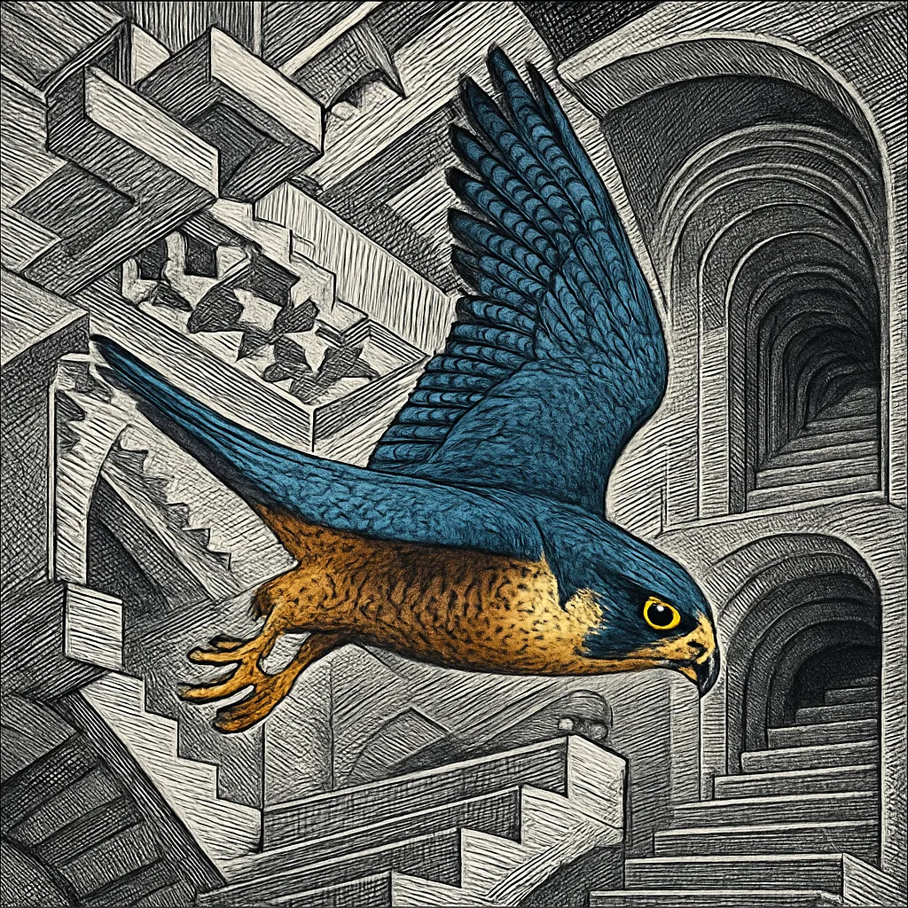 Cover art for How peregrine falcons survive a 200-mph dive