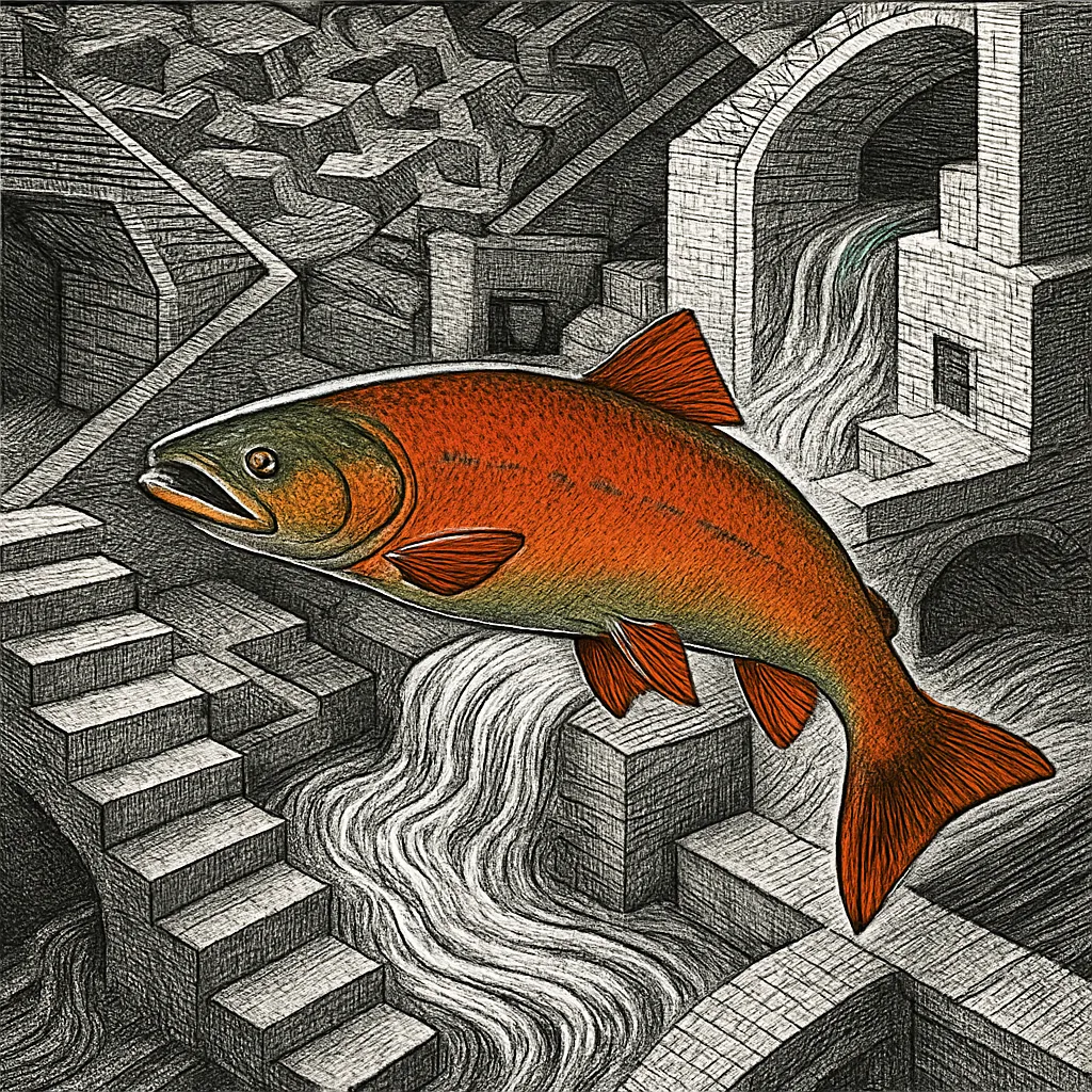 Cover art for How salmon find the exact stream where they were born