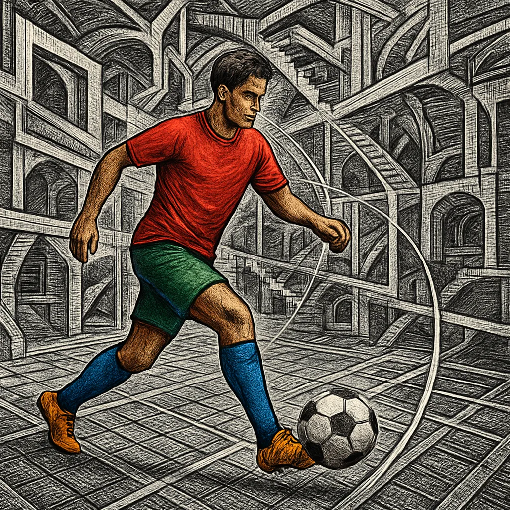 Cover art for How soccer's semi-automated offside draws the line