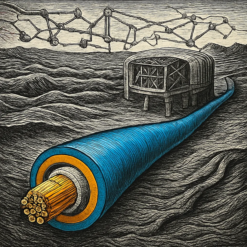 Cover art for How undersea cables send the internet across oceans
