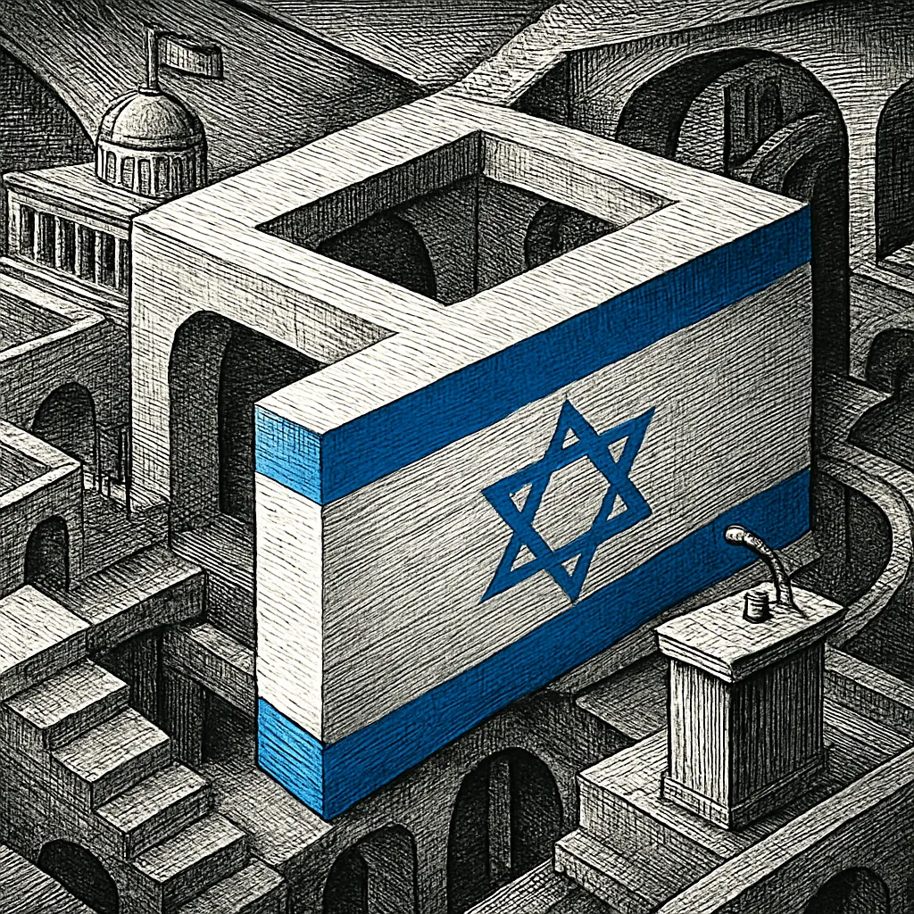 Cover art for Israeli politics briefing · Saturday, July 18