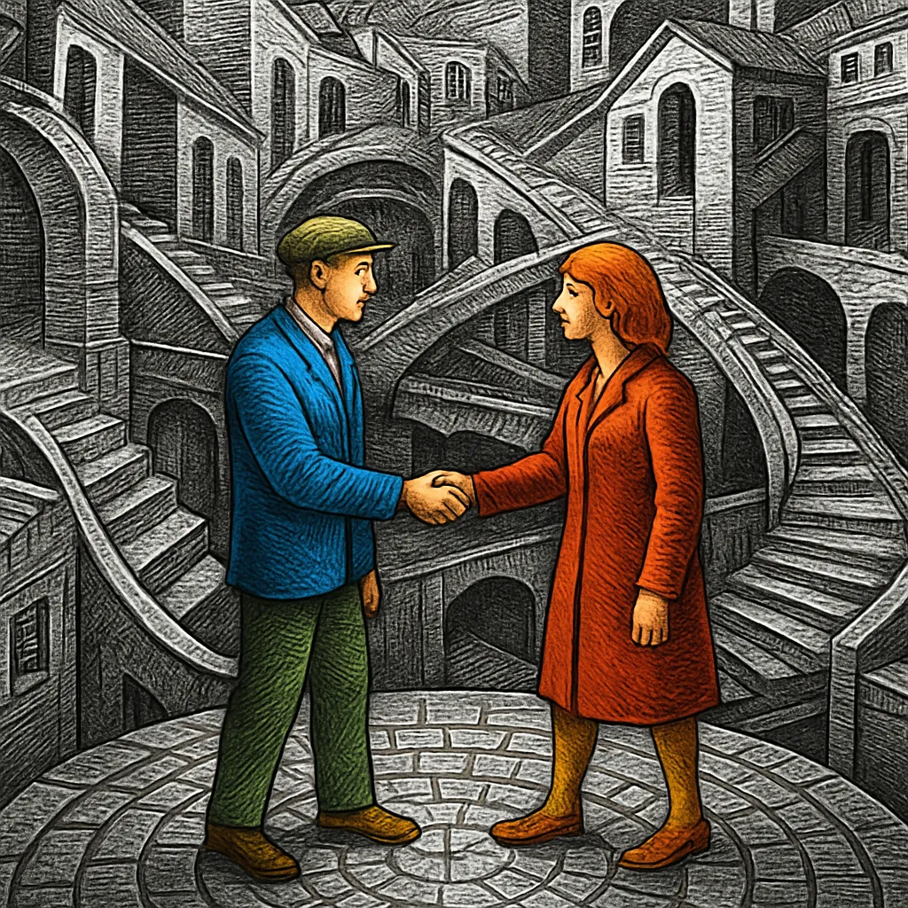 Cover art for Losing the in-between places where strangers meet