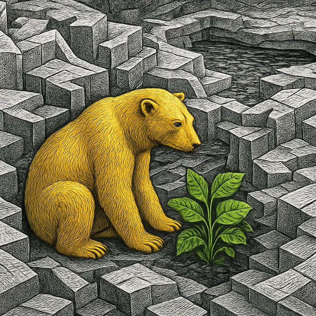 Cover art for Polar bear survival on land food as sea ice melts