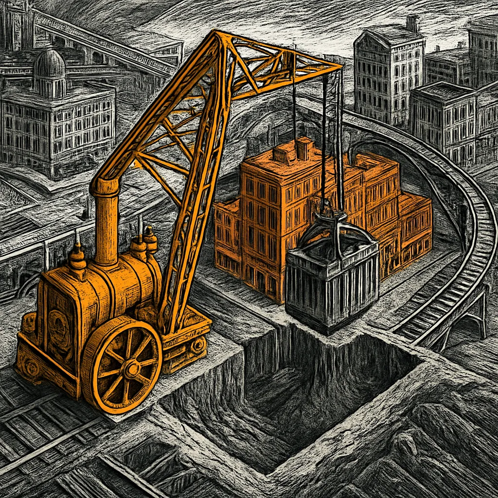 Cover art for Raising Chicago's buildings while life continued inside