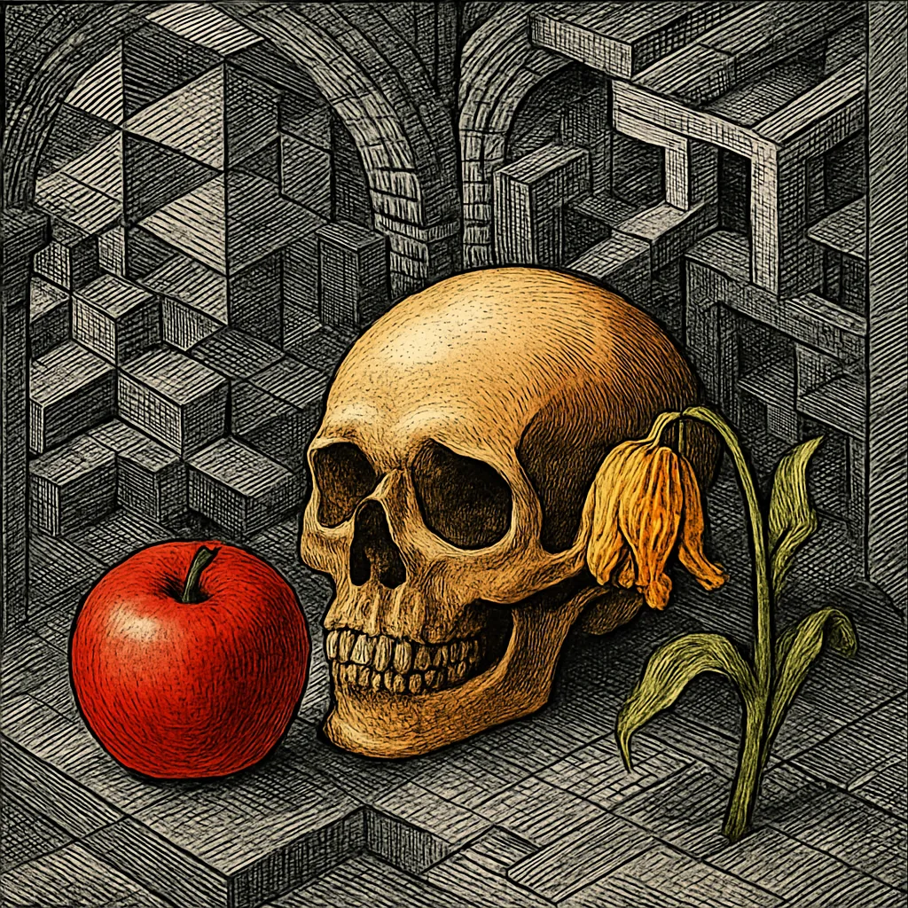 Cover art for The hidden messages in Dutch still lifes of skulls and fruit