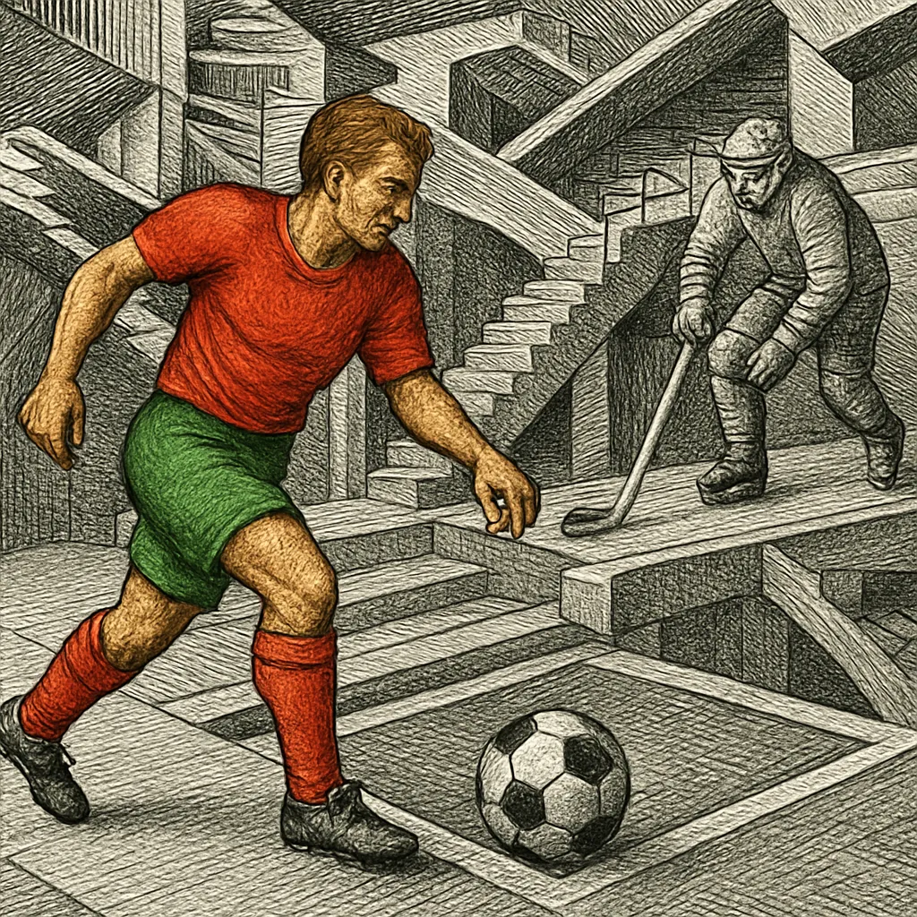 Cover art for The importance of the offside rule in soccer and hockey