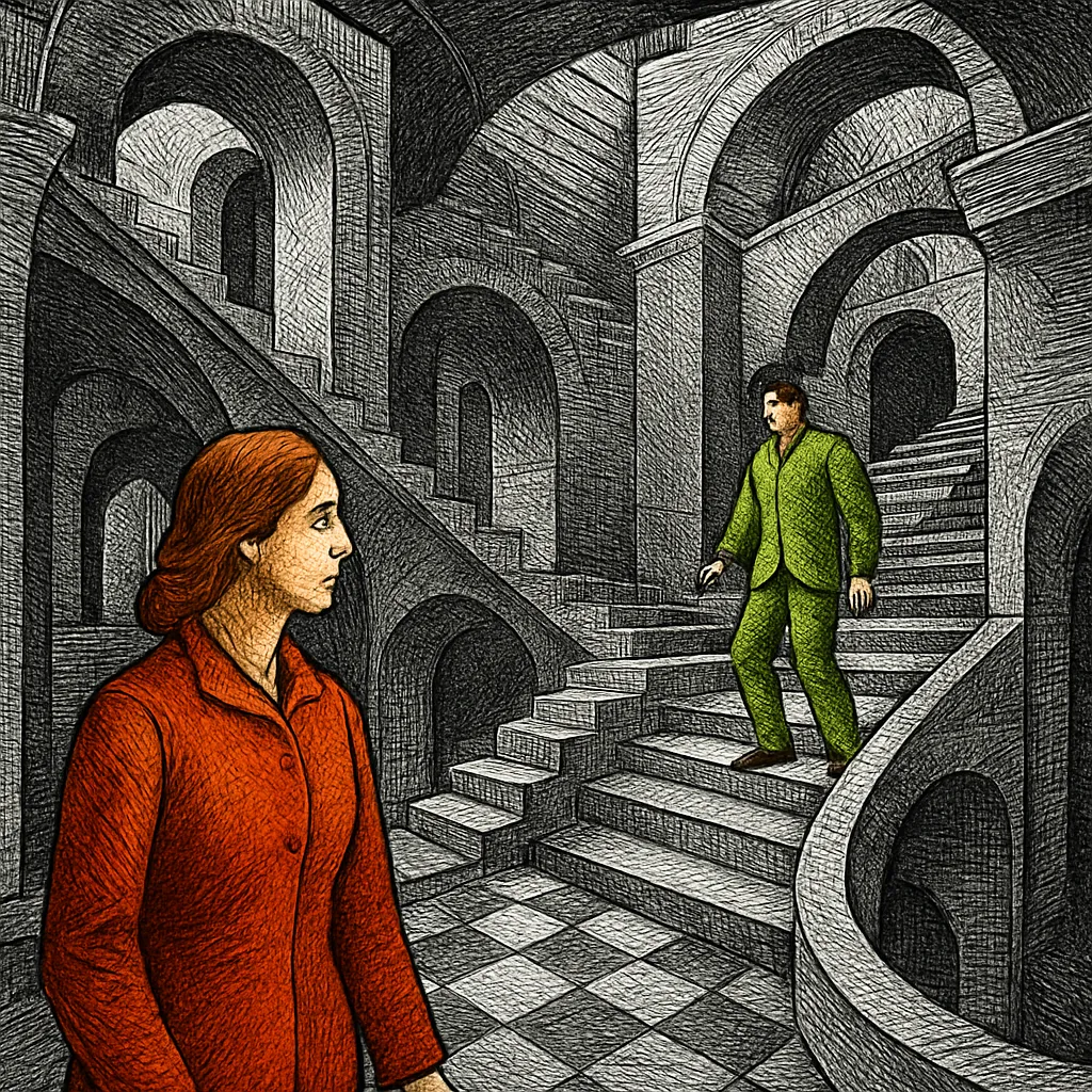 Cover art for The logic of meeting in the same place without talking