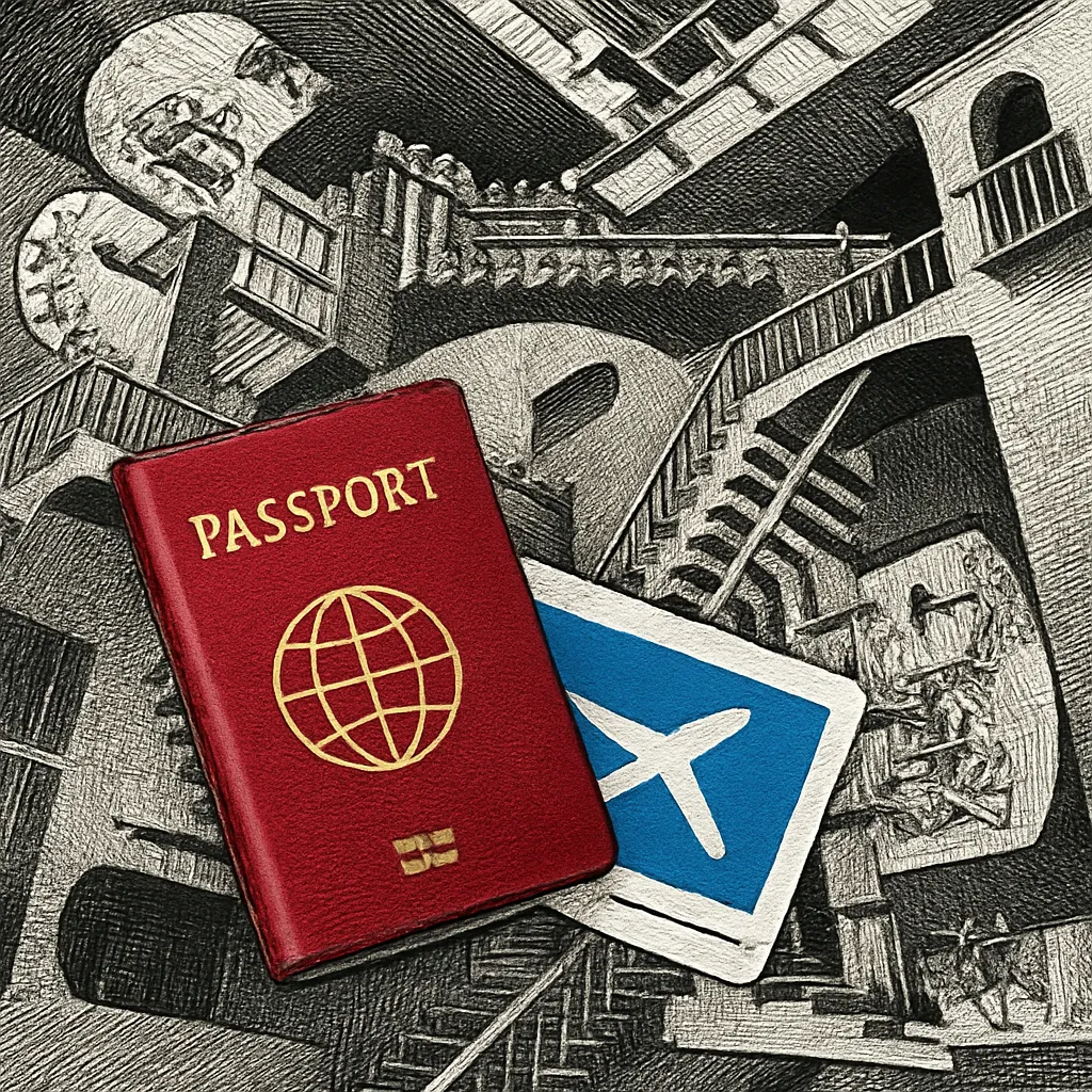 Cover art for The reason countries demand proof of onward travel