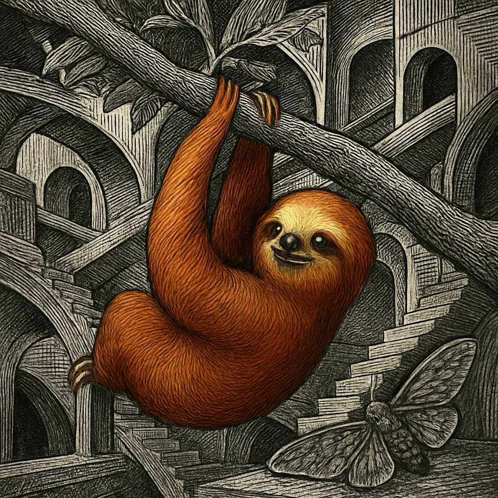 Cover art for The secret ecosystem living inside a sloth's fur