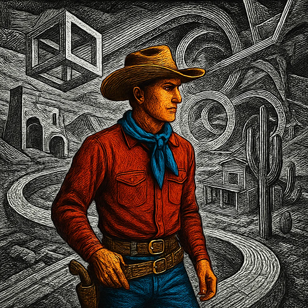 Cover art for The surprising order of the American Wild West