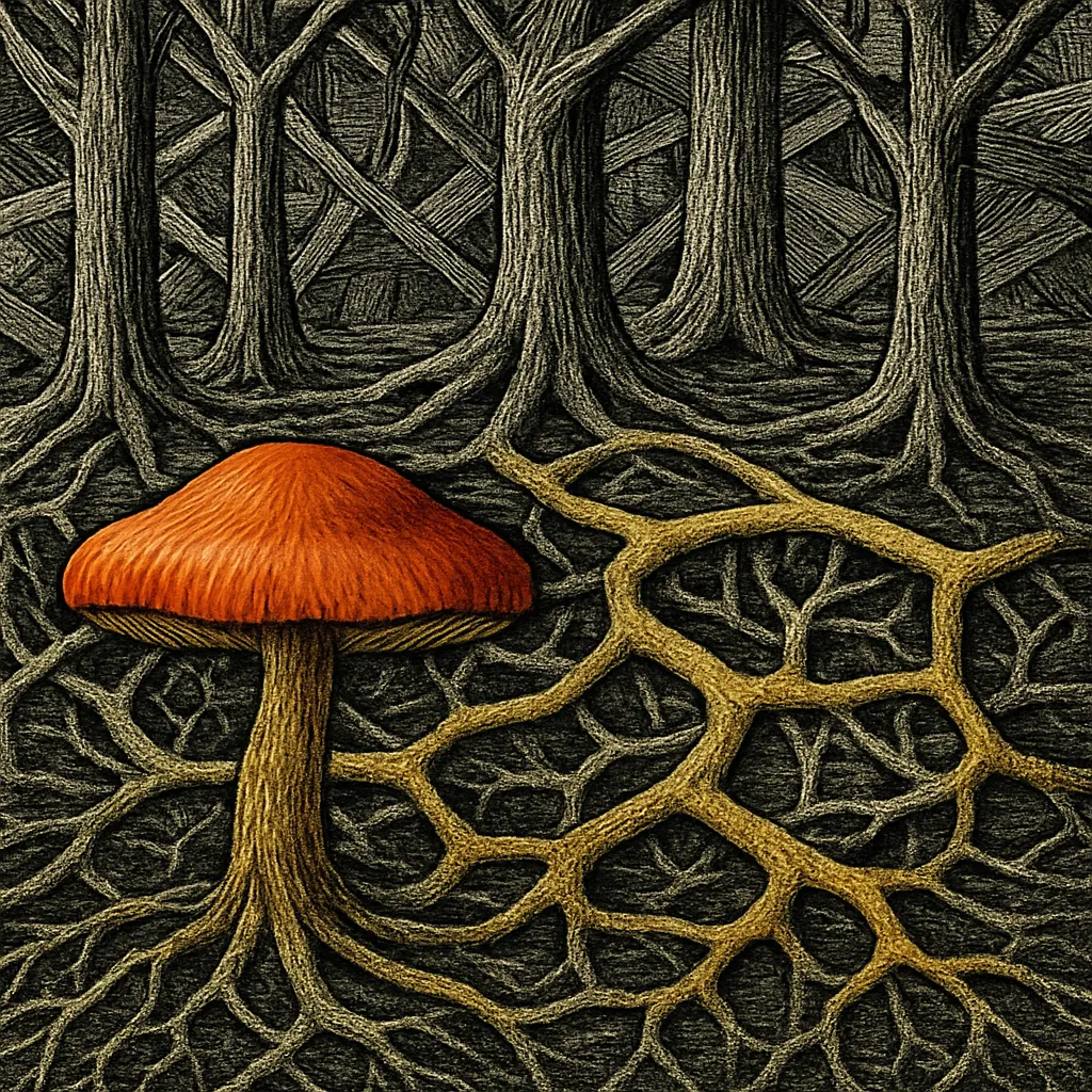Cover art for The wood wide web as scientific myth versus reality