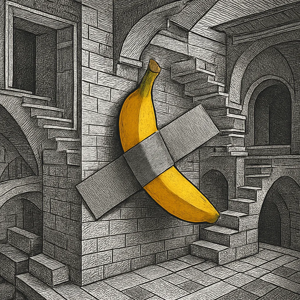 Cover art for Why a banana taped to a wall sells for millions