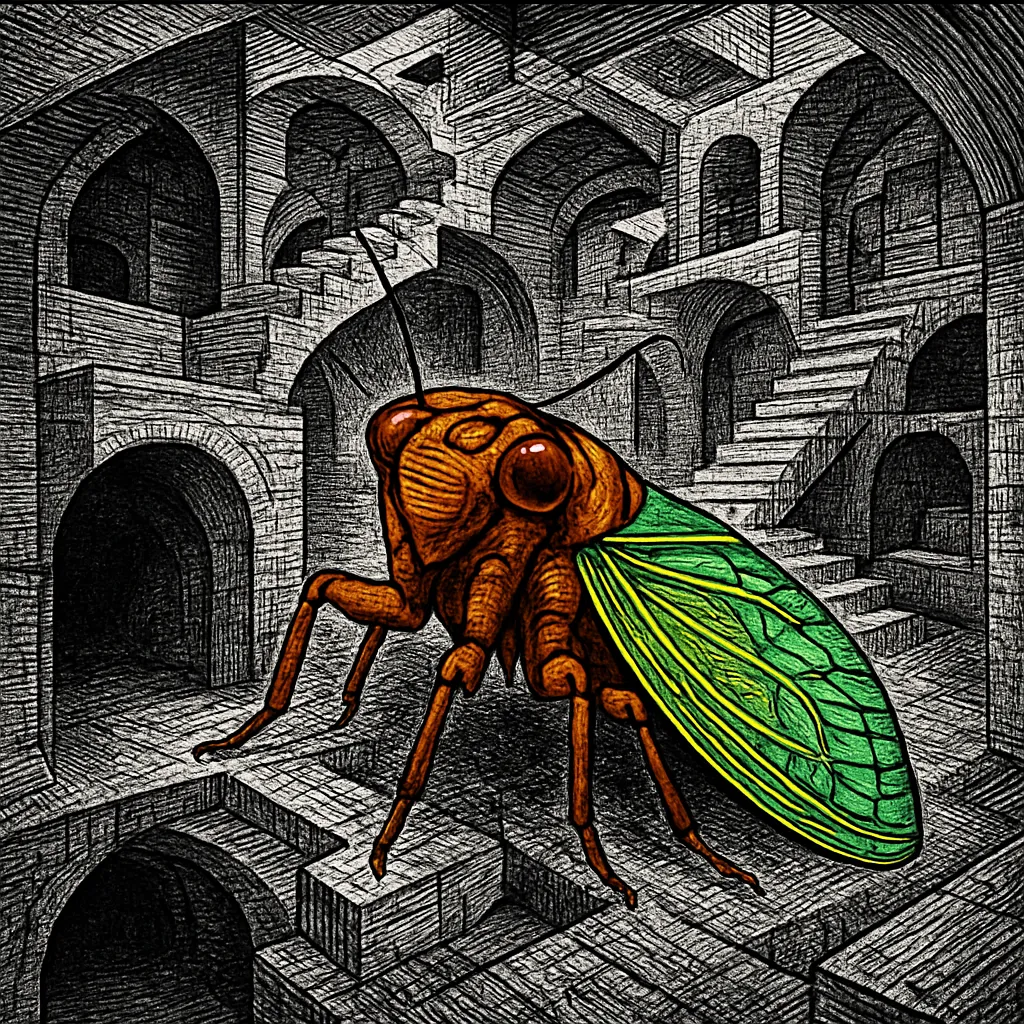 Cover art for Why cicadas stay underground for 13 or 17 years