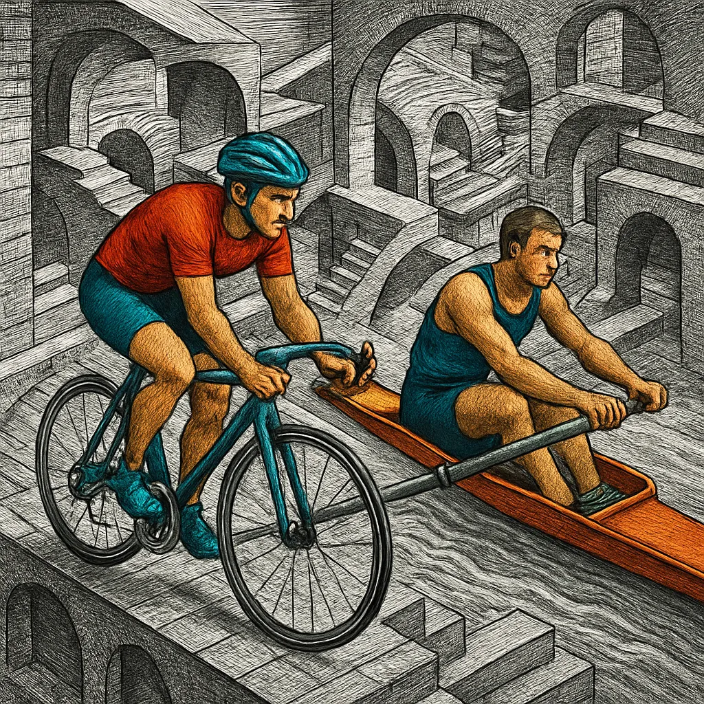 Cover art for Why cyclists and rowers train high cadence over power