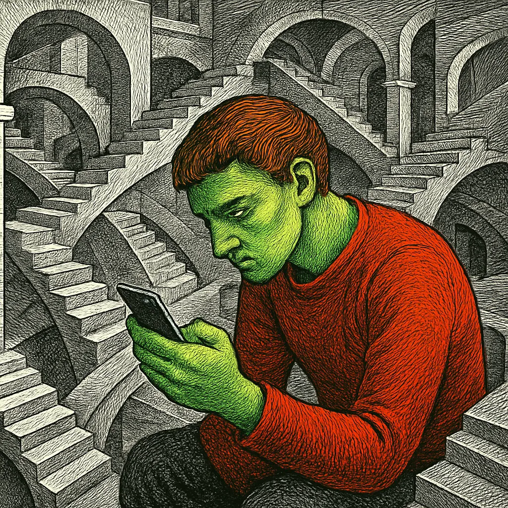 Cover art for Why doomscrolling bad news feels impossible to stop