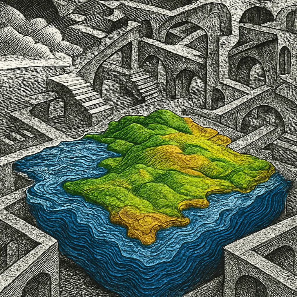 Cover art for Why Earth has more water on top and more land underneath