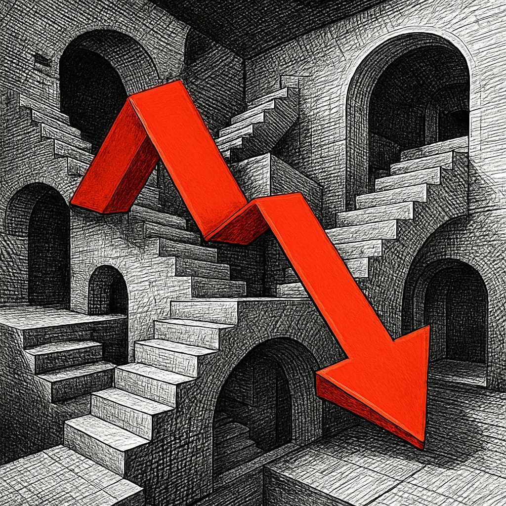 Cover art for Why falling prices are scarier than rising ones