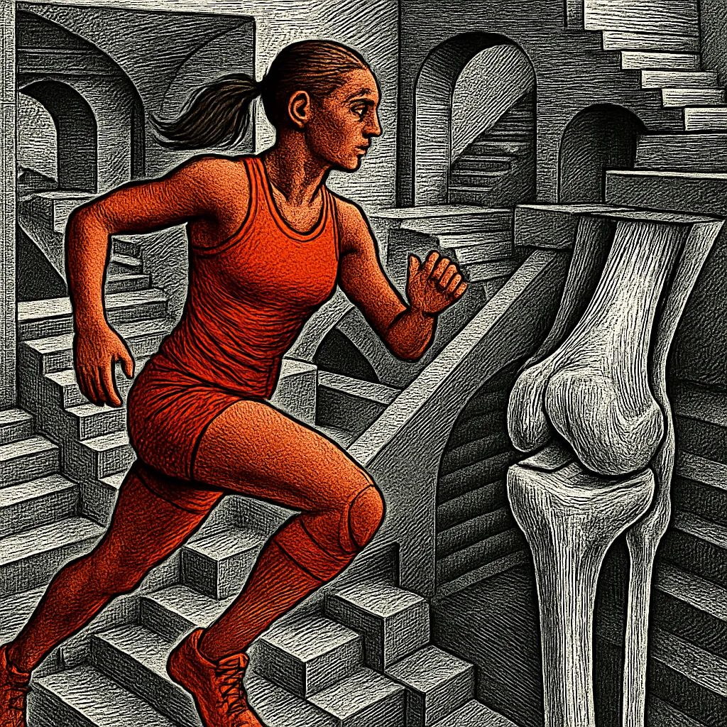 Cover art for Why female athletes tear their ACL more often than men