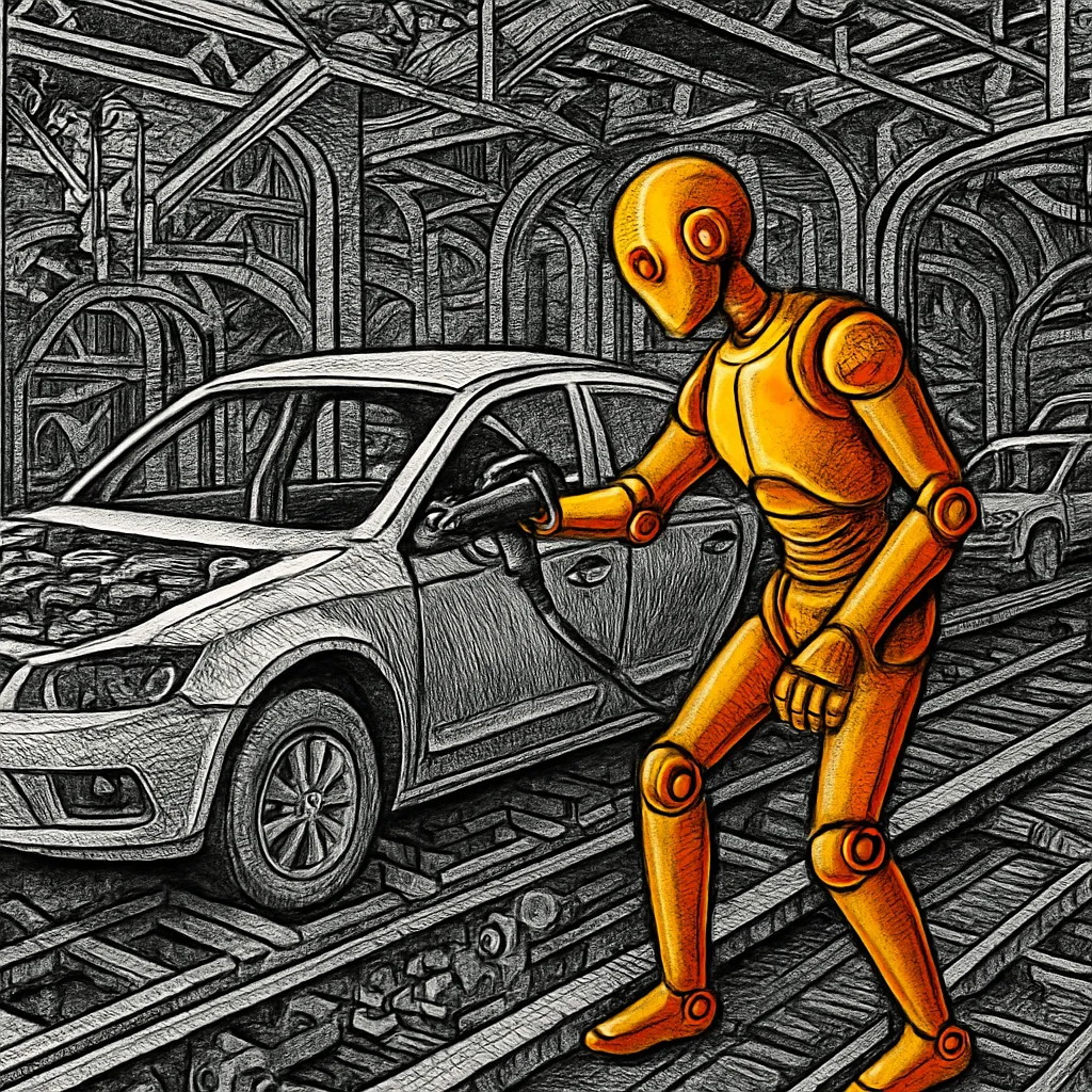 Cover art for Why humanoid robots are joining car assembly lines