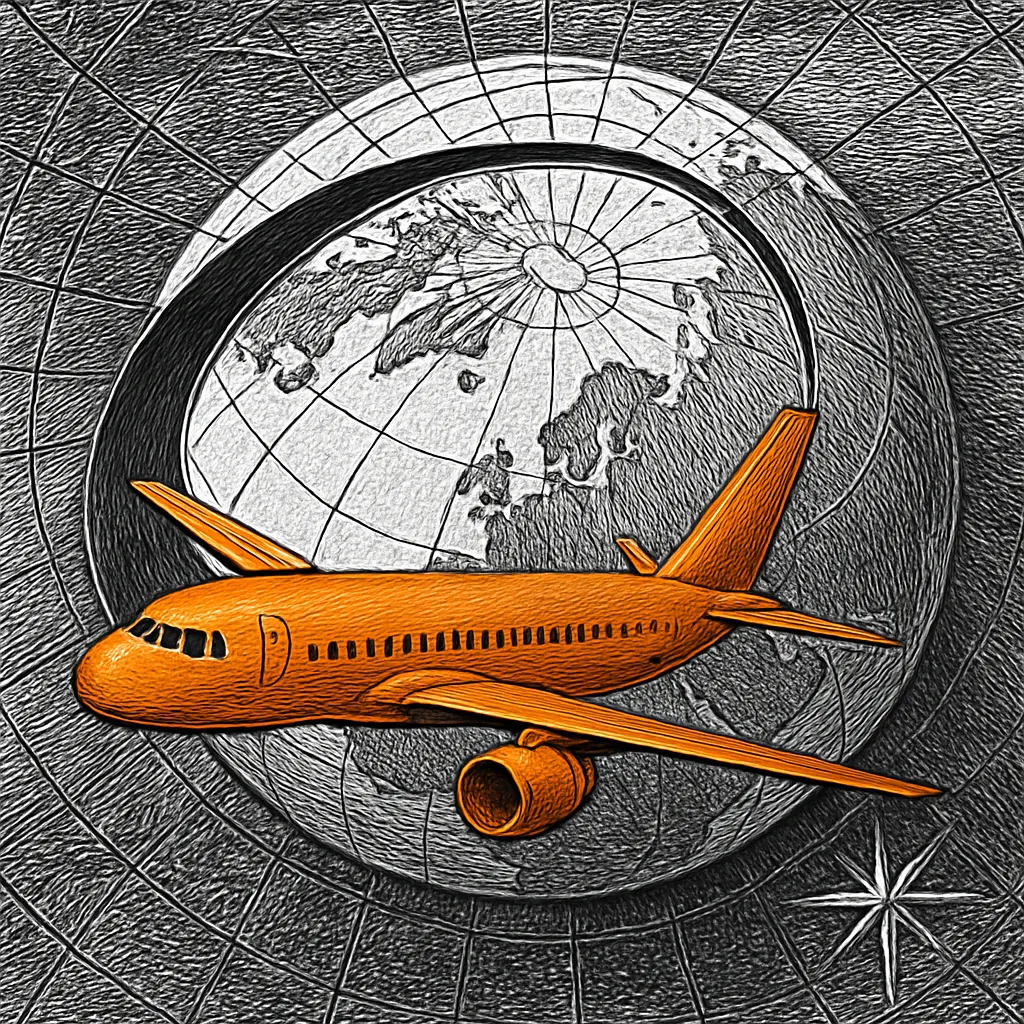 Cover art for Why long-haul flights curve over the North Pole
