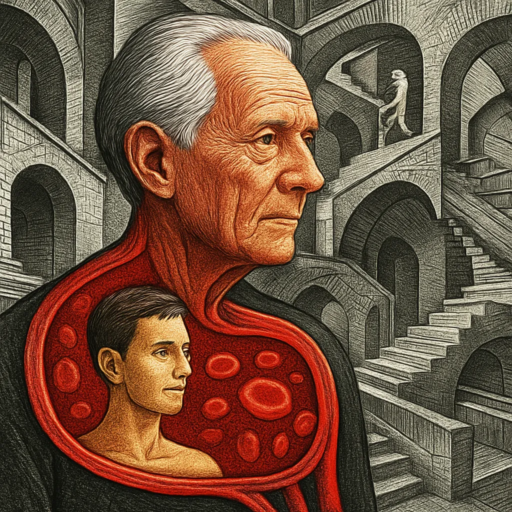Cover art for Why people who live past 100 have younger blood
